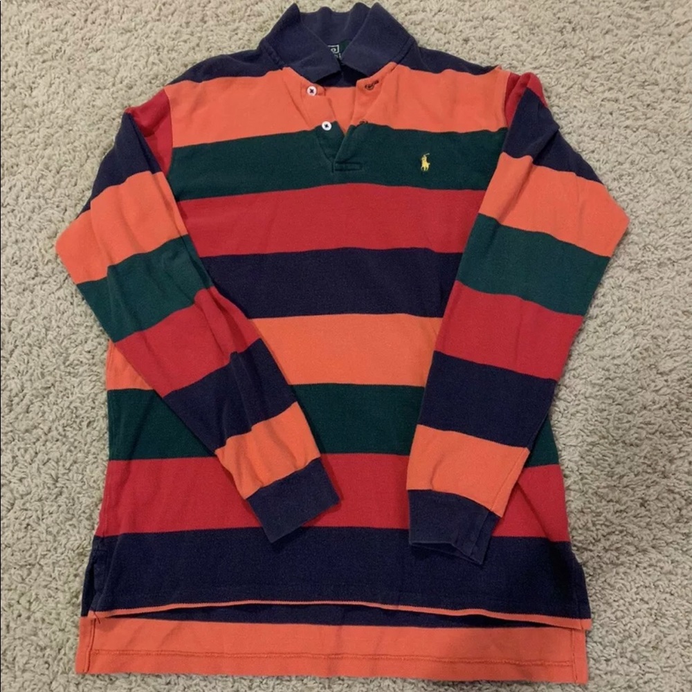 Boys Polo Ralph Lauren striped long sleeve shirt XL